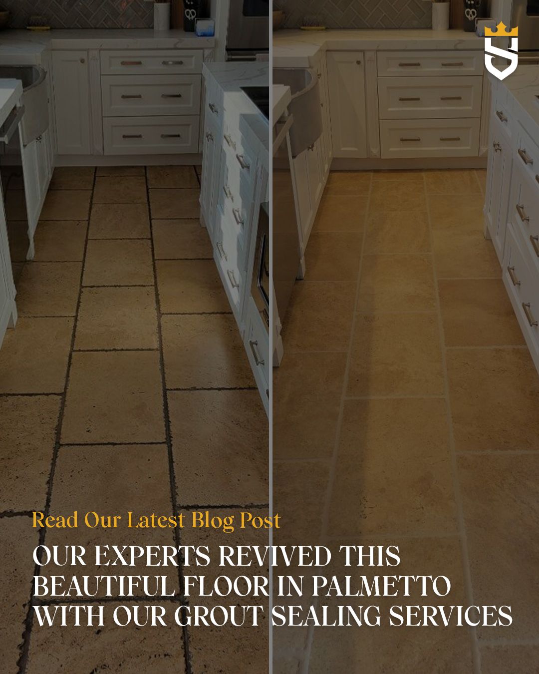 Our Experts Revived This Beautiful Floor in Palmetto with Our Grout Sealing Services